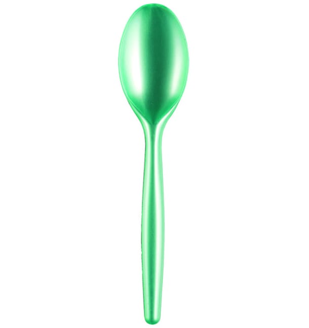 Cuchara de Plastico Easy PS Tiffany Perlado 185 mm (500 Uds) Cuchara de Plastico Easy PS Tiffany Perlado 185 mm (500 Uds)