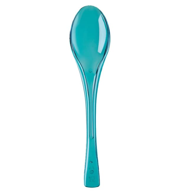 Cuchara de Plastico Fly Turquesa Transp.145mm (3000 Uds) Cuchara de Plastico Fly Turquesa Transp.145mm (3000 Uds)