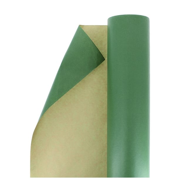 Rollo de Papel para Regalo Kraft Verde 100 m (1 Ud)