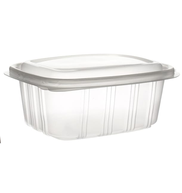 Tarrina Tapa Alta Bisagra PP 500ml (50 Uds) Tarrina Tapa Alta Bisagra PP 500ml (50 Uds)