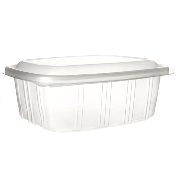 Tarrina Tapa Alta Bisagra PP 1000ml (50 Uds) Tarrina Tapa Alta Bisagra PP 1000ml (50 Uds)