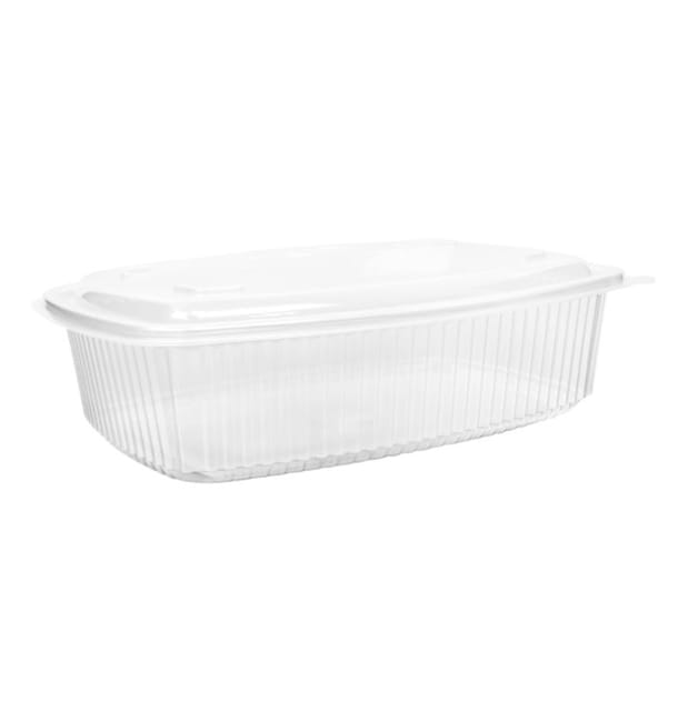 Tarrina Tapa Alta Bisagra PP 1500ml (25 Uds) Tarrina Tapa Alta Bisagra PP 1500ml (25 Uds)