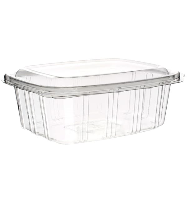 Tarrina Tapa Alta Bisagra PET 1000ml (350 Uds) Tarrina Tapa Alta Bisagra PET 1000ml (350 Uds)