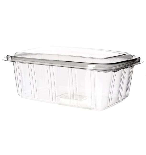 Tarrina Tapa Alta Bisagra PET 2000ml (25 Uds) Tarrina Tapa Alta Bisagra PET 2000ml (25 Uds)