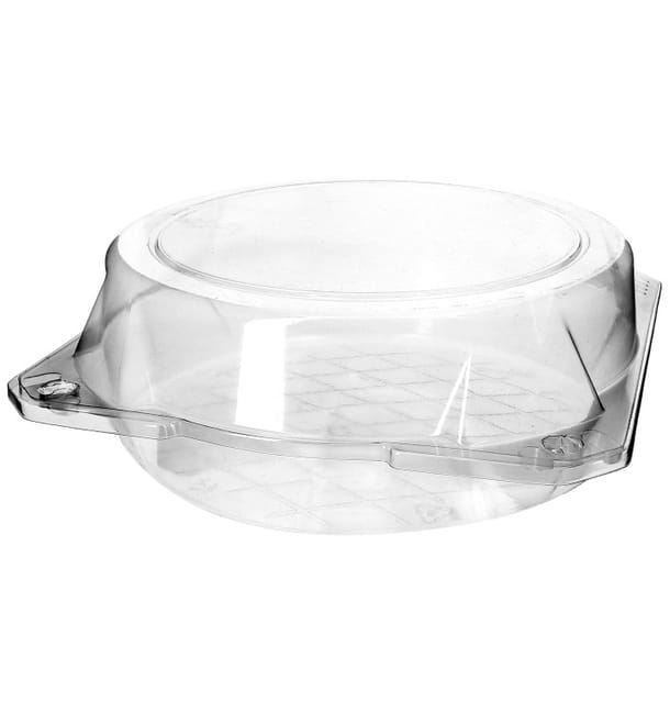 Envase Tapa Bisagra para Respotería PET Ø20x8cm (115 Uds) Envase Tapa Bisagra para Respotería PET Ø20x8cm (115 Uds)
