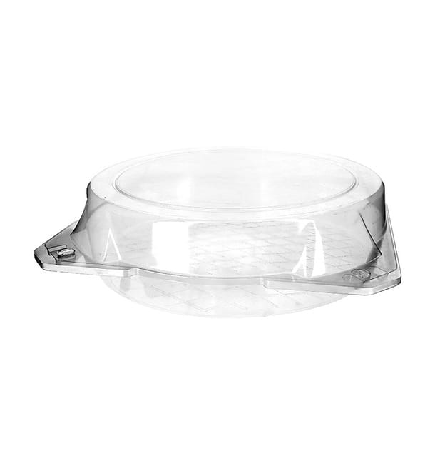 Envase Tapa Bisagra para Respotería PET Ø27x8cm (100 Uds)