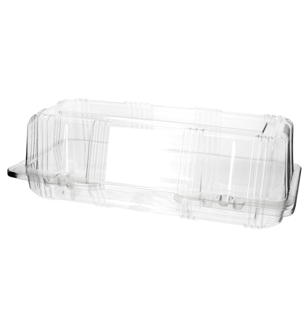 Envase Tapa Bisagra para Respotería PET 24x10x8cm (20 Uds) Envase Tapa Bisagra para Respotería PET 24x10x8cm (20 Uds)