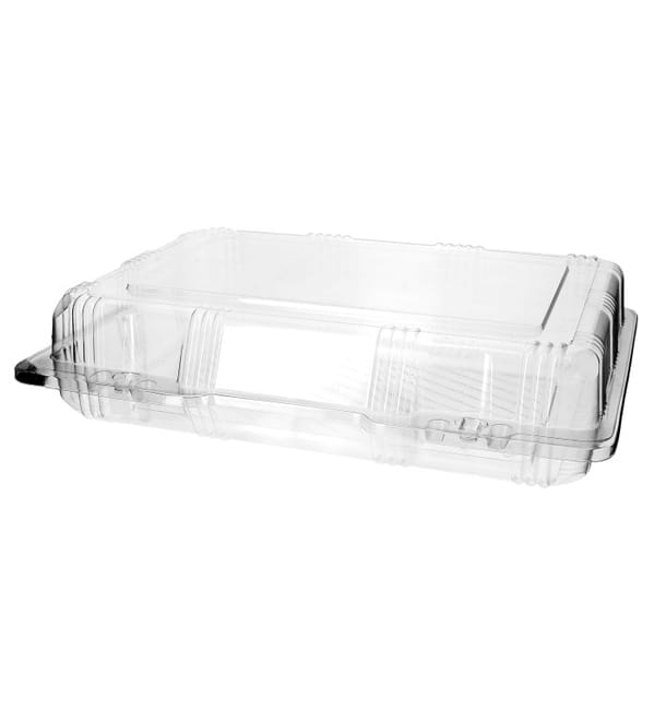 Envase Tapa Bisagra para Respotería PET 25x17x6cm (20 Uds)