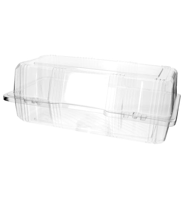 Envase Tapa Bisagra para Respotería PET 26x13x10cm (220 Uds) Envase Tapa Bisagra para Respotería PET 26x13x10cm (220 Uds)