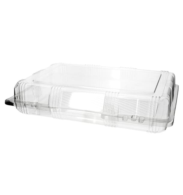 Envase Tapa Bisagra para Respotería PET 28x18x6cm (20 Uds) Envase Tapa Bisagra para Respotería PET 28x18x6cm (20 Uds)