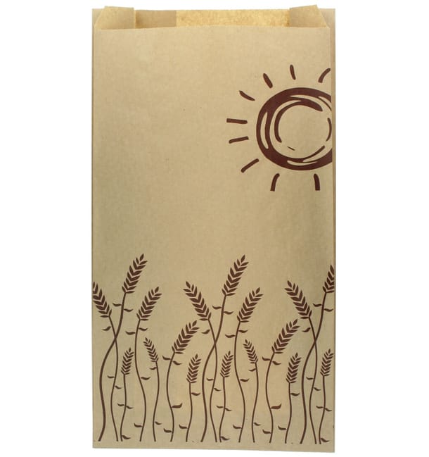 Bolsa de Papel "Espigas" 18+7x32cm (250 Unidades) Bolsa de Papel "Espigas" 18+7x32cm (250 Unidades)