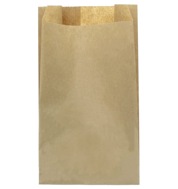 Bolsa de Papel Kraft 12+6x20cm (250 Unidades) Bolsa de Papel Kraft 12+6x20cm (250 Unidades)