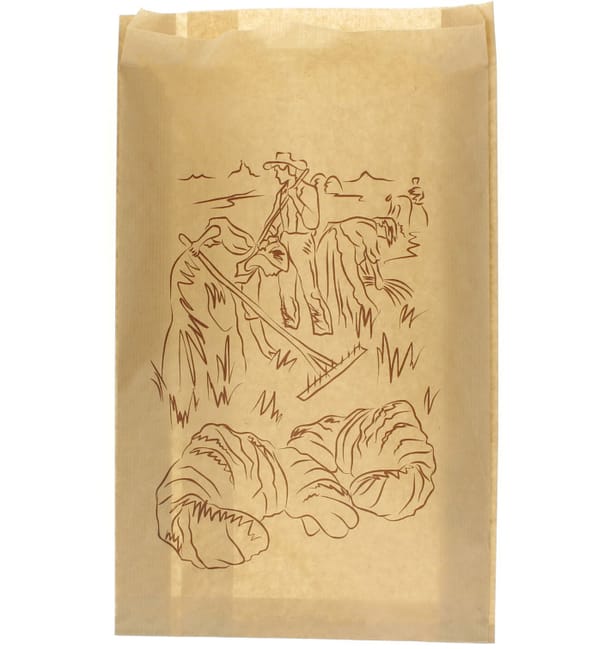 Bolsa de Papel "Siega" Kraft 22+7x36cm (1000 Unidades) Bolsa de Papel "Siega" Kraft 22+7x36cm (1000 Unidades)