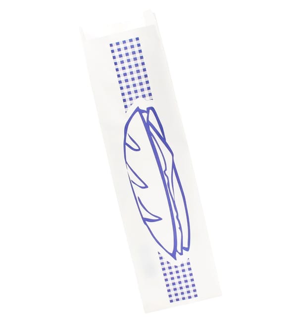 Bolsa de Papel Bocadillo Azul 9+5x32cm (1000 Uds) Bolsa de Papel Bocadillo Azul 9+5x32cm (1000 Uds)