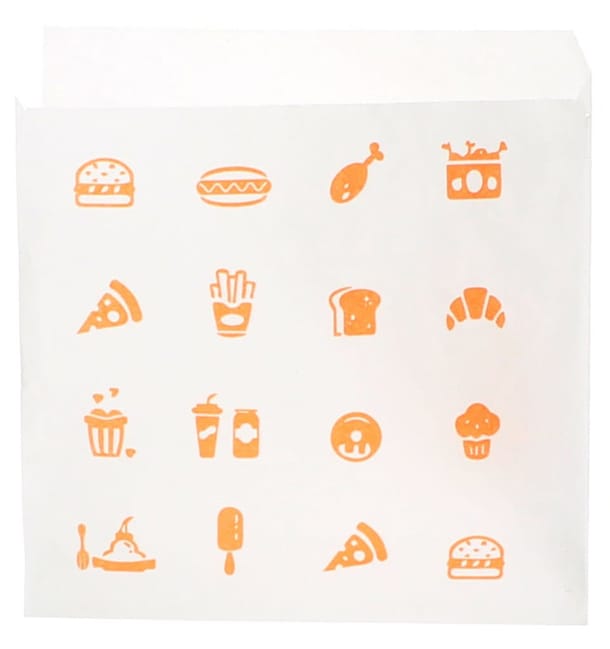 Bolsa Papel Abierta 2L "Saky Food" 15x15cm (250 Uds) Bolsa Papel Abierta 2L "Saky Food" 15x15cm (250 Uds)