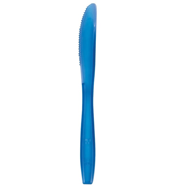Cuchillo de Plastico PS Premium Azul 190mm (50 Uds) Cuchillo de Plastico PS Premium Azul 190mm (50 Uds)