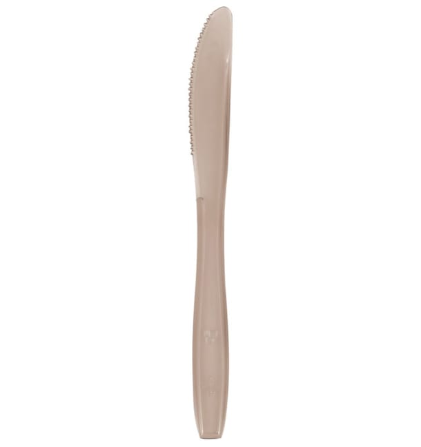 Cuchillo de Plastico PS Premium Beige 190mm (1000 Uds) Cuchillo de Plastico PS Premium Beige 190mm (1000 Uds)