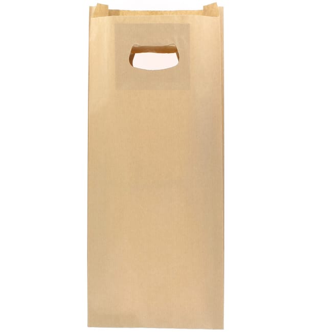 Bolsa Papel Kraft Asas Troqueladas 60g 18+6x32cm (50 Uds) Bolsa Papel Kraft Asas Troqueladas 60g 18+6x32cm (50 Uds)