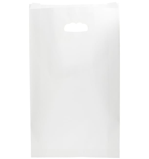 Bolsa Papel Blanco Asas Troqueladas 70g 24+7x37cm (50 Uds) Bolsa Papel Blanco Asas Troqueladas 70g 24+7x37cm (50 Uds)