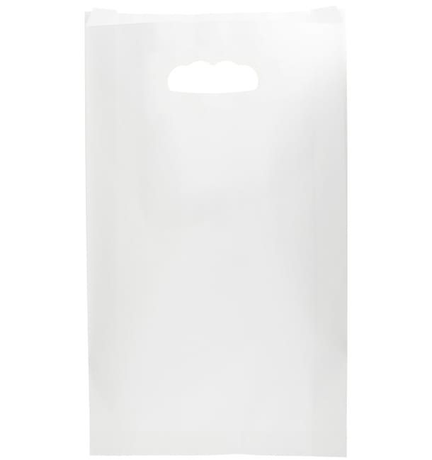 Bolsa Papel Blanco Asas Troqueladas 70g 24+7x37cm (250 Uds) Bolsa Papel Blanco Asas Troqueladas 70g 24+7x37cm (250 Uds)
