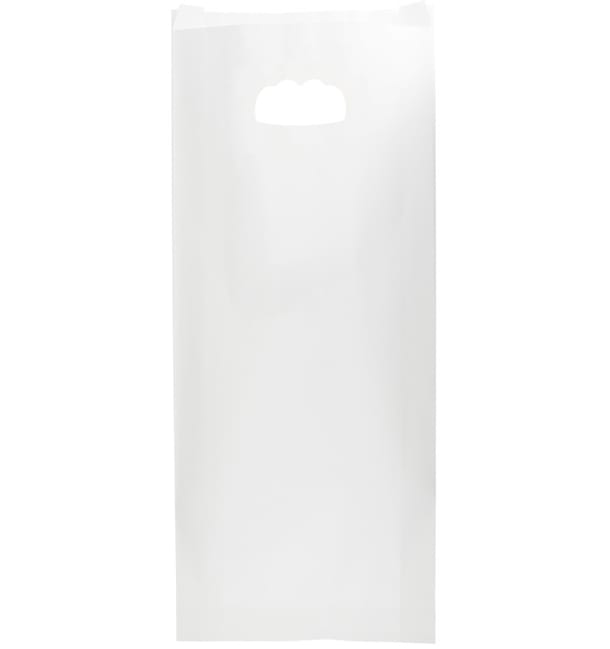 Bolsa Papel Blanco Asas Troqueladas 60g 18+6x32cm (50 Uds) Bolsa Papel Blanco Asas Troqueladas 60g 18+6x32cm (50 Uds)