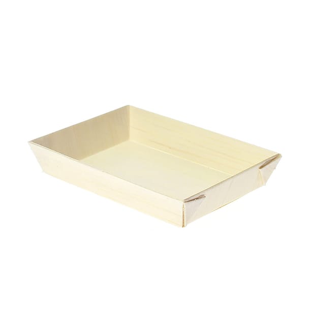 Bandeja de Madera 8,5x6x1,5cm (20 Uds) Bandeja de Madera 8,5x6x1,5cm (20 Uds)