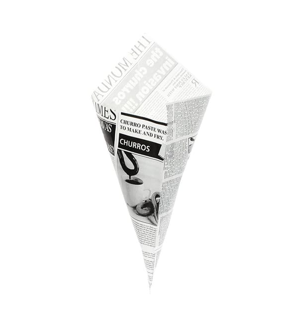 Cono de Papel Antigrasa Times 420mm 600g (1.000 Uds) Cono de Papel Antigrasa Times 420mm 600g (1.000 Uds)