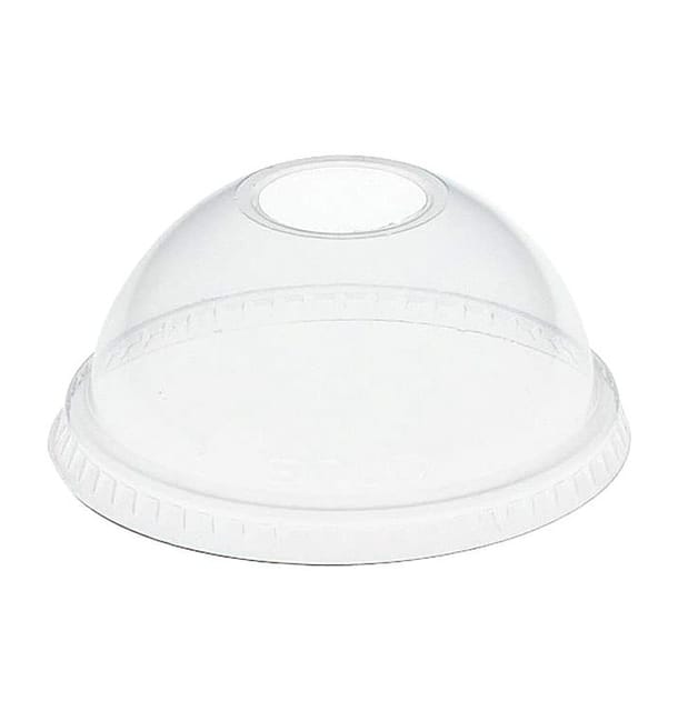 Tapa Cúpula con Agujero PET Cristal Ø8,3cm (100 Uds) Tapa Cúpula con Agujero PET Cristal Ø8,3cm (100 Uds)