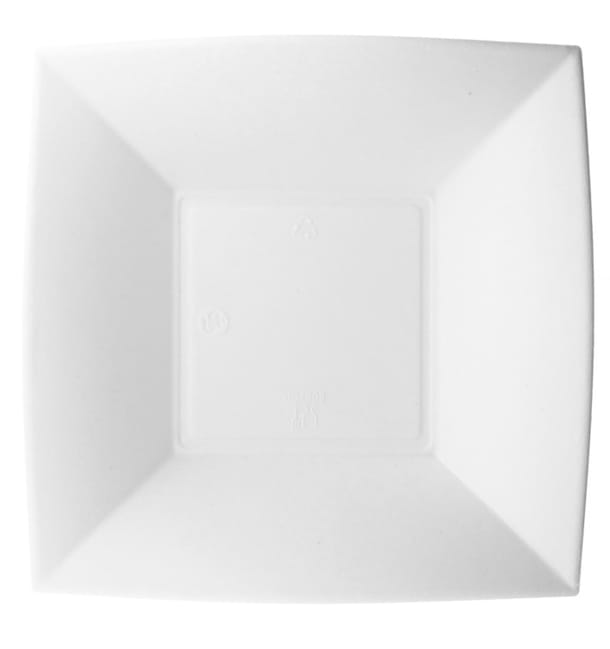 Plato Hondo Caña Azucar Nice Blanco 180x180mm (50 Uds) Plato Hondo Caña Azucar Nice Blanco 180x180mm (50 Uds)