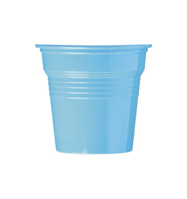 Vaso de Plástico PS Azul 80ml Ø5,7cm (1500 Uds) Vaso de Plástico PS Azul 80ml Ø5,7cm (1500 Uds)
