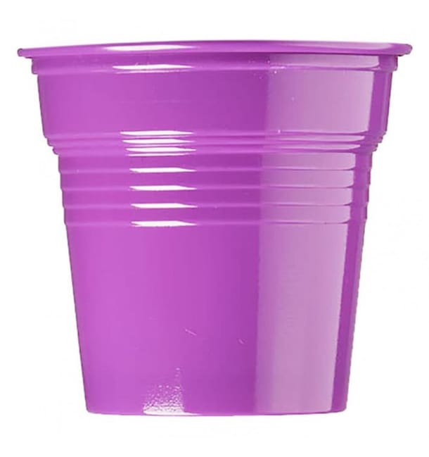 Vaso de Plástico PS Violeta 80ml Ø5,7cm (50 Uds)