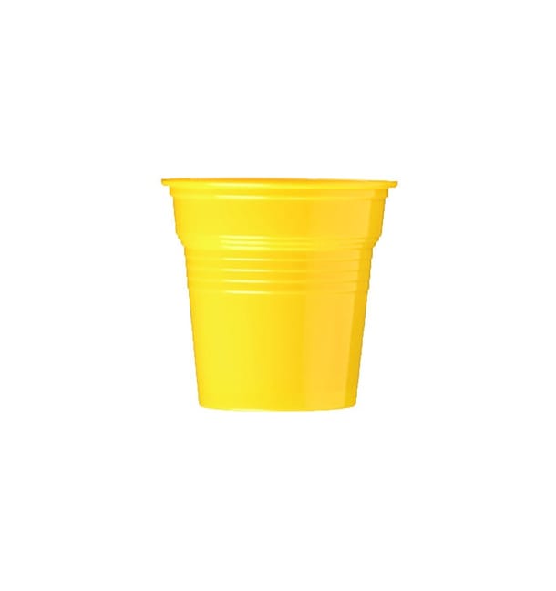 Vaso de Plástico PS Amarillo 80ml Ø5,7cm (50 Uds)