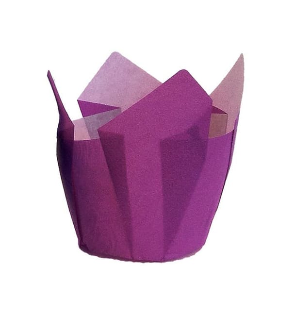 Cápsula Muffin Tulipa Antigrasa 72 mm Violeta (135 Uds) Cápsula Muffin Tulipa Antigrasa 72 mm Violeta (135 Uds)