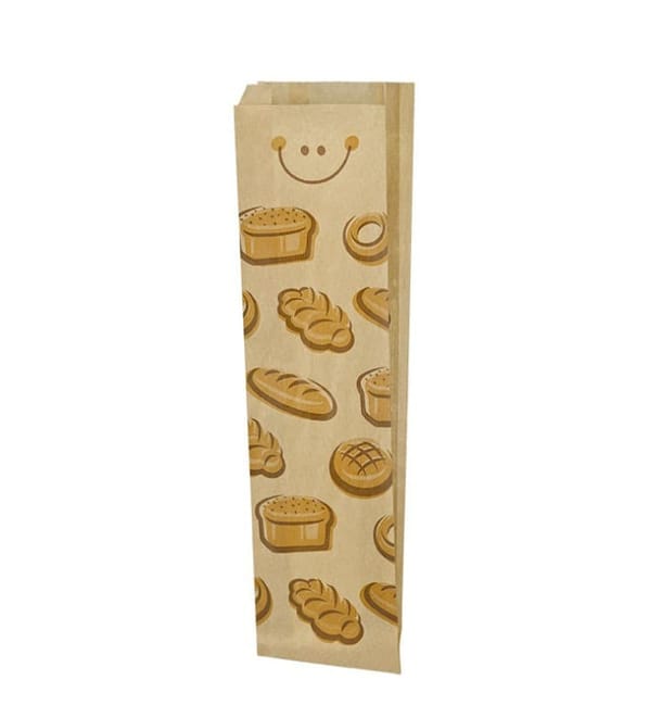 Bolsa de Papel Kraft "Espigas" 23+7x51cm (125 Uds) Bolsa de Papel Kraft "Espigas" 23+7x51cm (125 Uds)