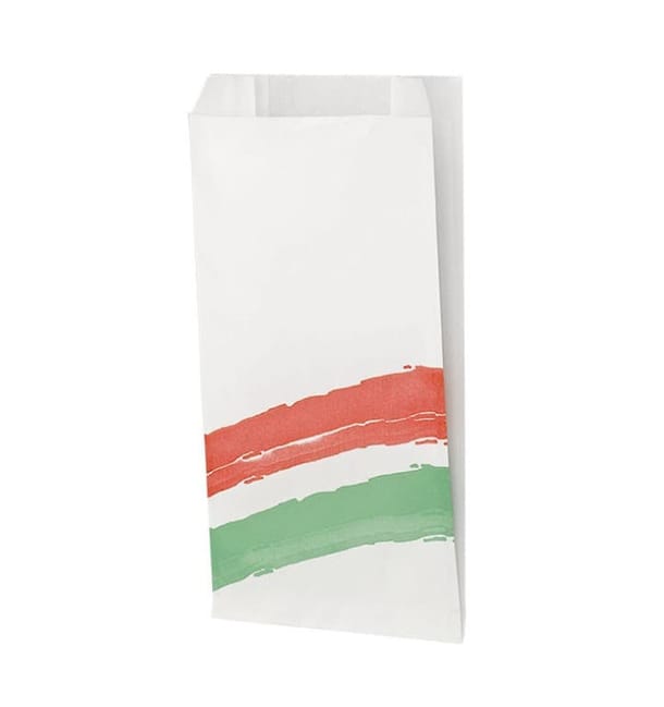 Bolsa para Hamburguesa Antigrasa Rayas 14+7x27cm (125 Uds) Bolsa para Hamburguesa Antigrasa Rayas 14+7x27cm (125 Uds)