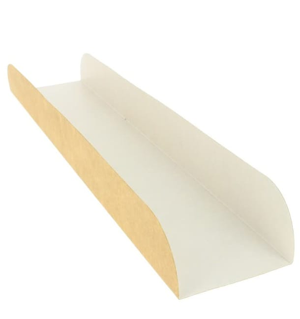 Bandeja Para Bocadillo Kraft 30x6,1x3,2cm (100 Uds) Bandeja Para Bocadillo Kraft 30x6,1x3,2cm (100 Uds)