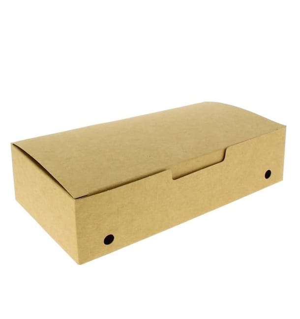 Caja Comida para Llevar Grande Kraft 200x100x50mm (25 Uds) Caja Comida para Llevar Grande Kraft 200x100x50mm (25 Uds)