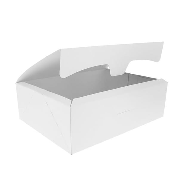 Caja Pasteleria Carton 25,8x18,9x8cm 2Kg Blanca (125 Uds) Caja Pasteleria Carton 25,8x18,9x8cm 2Kg Blanca (125 Uds)