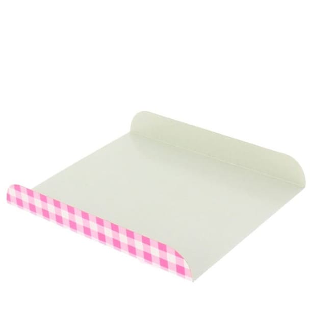 Bandeja de Carton Rosa para Gofres 15x13cm (2.000 Uds) Bandeja de Carton Rosa para Gofres 15x13cm (2.000 Uds)