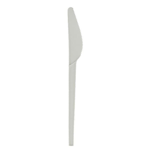 Cuchillo Biodegradable CPLA Blanco 165mm (50 Uds) Cuchillo Biodegradable CPLA Blanco 165mm (50 Uds)