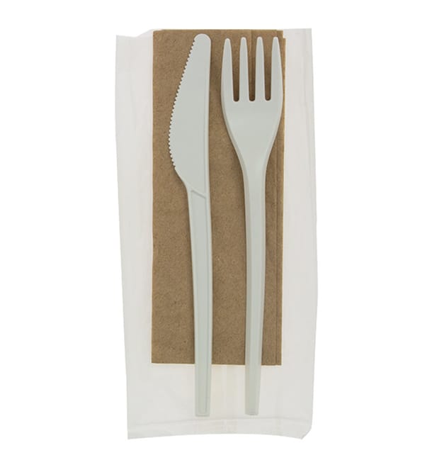 Set Cubiertos Tenedor, Cuchillo y Servilleta CPLA (10 Uds) Set Cubiertos Tenedor, Cuchillo y Servilleta CPLA (10 Uds)
