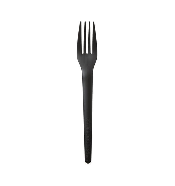 Tenedor Compostable CPLA Negro 17,0 cm (1.000 Uds) Tenedor Compostable CPLA Negro 17,0 cm (1.000 Uds)