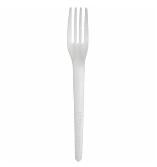Tenedor Compostable CPLA Blanco 17,0 cm (50 Uds) Tenedor Compostable CPLA Blanco 17,0 cm (50 Uds)