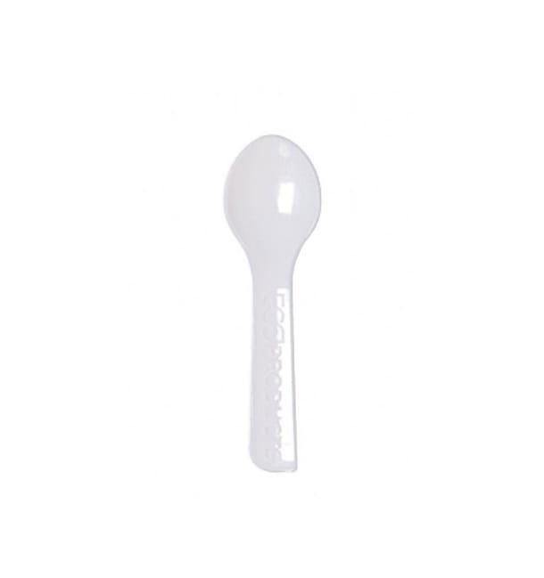 Cucharilla Helado Compostable CPLA Blanco 7,5 cm (200 Uds) Cucharilla Helado Compostable CPLA Blanco 7,5 cm (200 Uds)