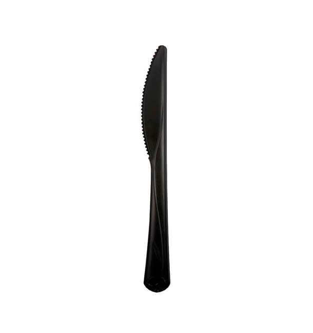 Cuchillo Compostable CPLA Premium Negro 18,3 cm (50 Uds) Cuchillo Compostable CPLA Premium Negro 18,3 cm (50 Uds)