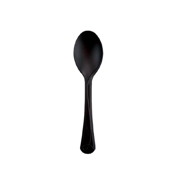 Cuchara Compostable CPLA Premium Negro 15,5 cm (500 Uds) Cuchara Compostable CPLA Premium Negro 15,5 cm (500 Uds)