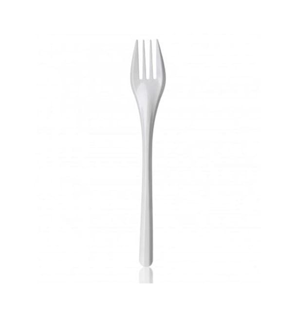 Tenedor de Plastico PS Blanco 165mm Tenedor de Plastico PS Blanco 165mm
