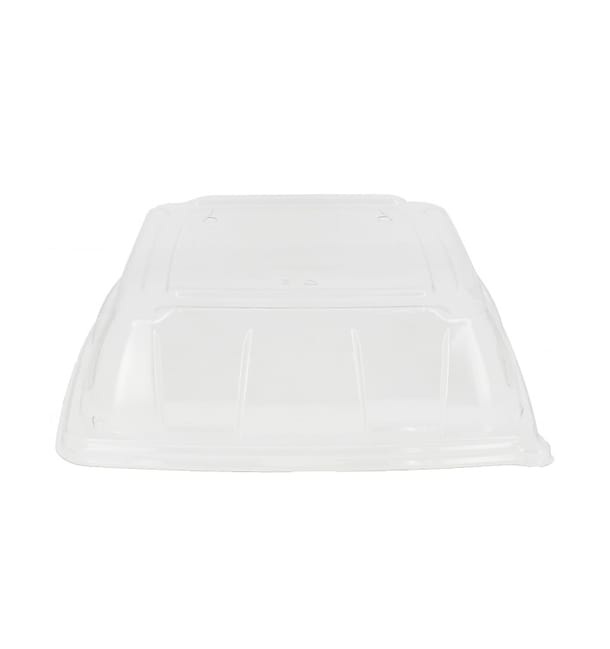 Tapa Plastico PET Transparente Bandeja 27x27cm (5 Uds) Tapa Plastico PET Transparente Bandeja 27x27cm (5 Uds)