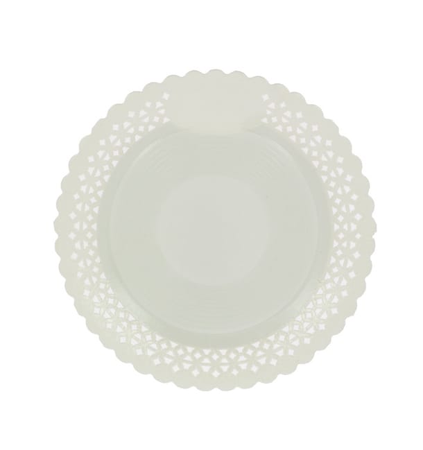 Plato de Carton Redondo Blonda Blanco 35 cm (50 Uds) Plato de Carton Redondo Blonda Blanco 35 cm (50 Uds)