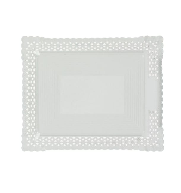 Bandeja de Carton Blonda Blanca 22x27 cm (100 Uds) Bandeja de Carton Blonda Blanca 22x27 cm (100 Uds)